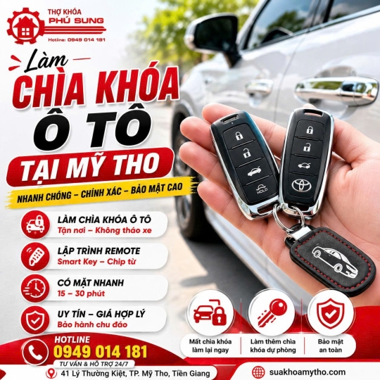 Dịch vụ sửa khóa tận nơi tại Mỹ Tho – Nhanh chóng, chuyên nghiệp, giá hợp lý!